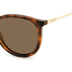 Ochelari de soare Femei Polaroid PLD 4143/S/X 086/SP, Havana, Rotund, 53 mm 135264482 - Accesorii pentru femei