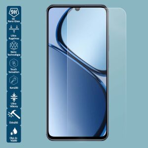 Realme C21Y mobiltelefon kompatibilis Rugalmas Üvegfólia Kijelzővédő 133689685 - Képernyővédő fólia