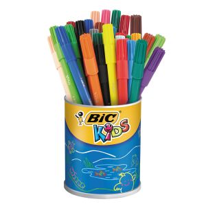 BIG Kids Abwaschbare Filzstifte Set - 36 Stück 133706028 - Zeichengeräte