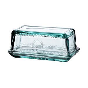 ECILA LIGHT Turquoise Üvegezett Vajtartó 17x9,7 cm