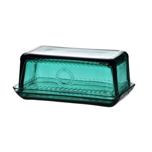 ECILA DARK Zöld Üveges Vajtartó 17x9,7x7,5 cm