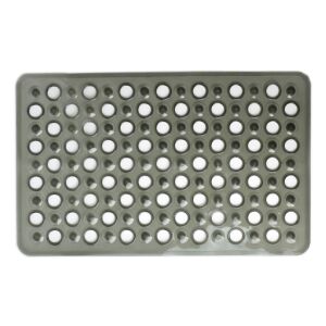 ZAC BLACK fürdőszobai szőnyeg 38x61 cm, csúszásgátló, fekete