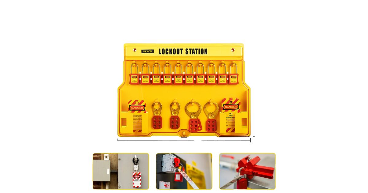 Lockout Tagout Kit, 58 db teljes készlet, tartós lakatok és biztonsági ...