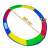 Multicolored trampoline safety pad, 10ft, 305cm, ModernHome