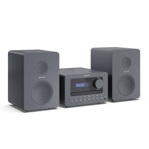 SHARP XL-B514(GY) Tokyo FM bluetooth mikrohifi rendszer szürke fa hangszórókkal 133714232 - Sharp