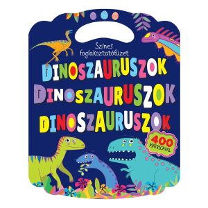 Színes foglalkoztatófüzet dinoszauruszokkal