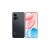 Honor 400 5G fekete okostelefon, elülső és hátsó nézet