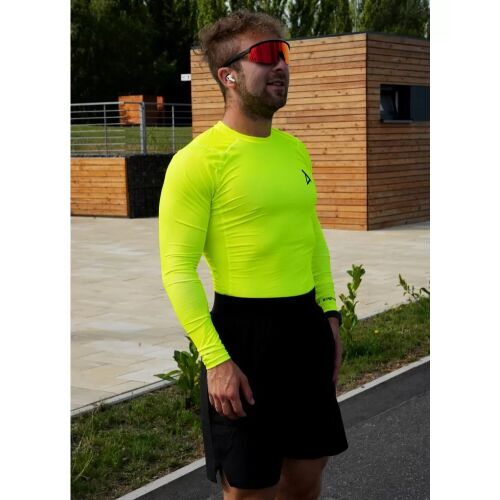 Férfi prémium funkcionális kompressziós póló ALTISPORT VOJ/ALM000TR03 NEON SÁRGA méret: M 136271215