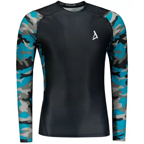 Férfi funkcionális tömörítés T -piró prémium ALTISPORT VOJ/ALM038TR03 KEROZIN/FEKETE méret: XXXL 133718880