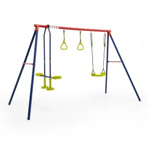 Timeless Tools 3 az 1-ben kültéri hinta szett libikókával és tornagyűrűkkel - Kültéri hinta