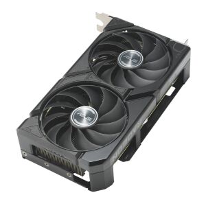 Изглед под ъгъл на графична карта ASUS AMD Radeon RX 9060 XT Dual Fan - ASUS Видеокарта