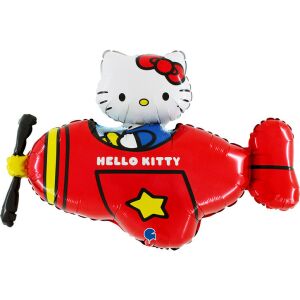 Hello Kitty Airplane Red fólia lufi 76 cm 133739053 - Lufi