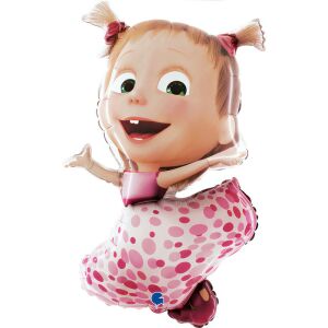 Фолиев балон Маша и Мечока, 104 см - Реквизит за партита