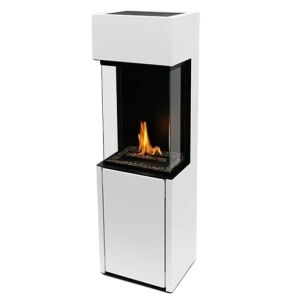 Voľne stojaci bioetanolový krb Planika Arcticon White so skleneným krytom - Krb a kachle