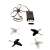 JJRC H36 MINI RC Drone akcesoria: ładowarka USB, 4 zapasowe śmigła