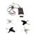 JJRC H36 MINI RC Drone accessories: USB charger, 4 spare propellers