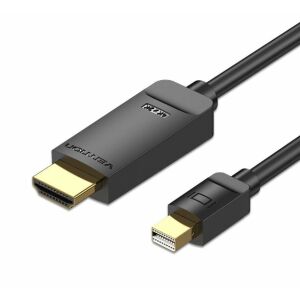 Vention HAHBG video átalakító kábel 1,5 M Mini DisplayPort HDMI Fekete 133952493 - HDMI kábel