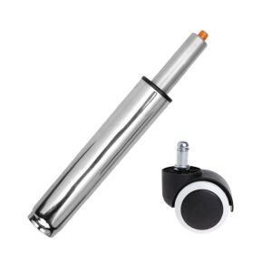 Univerzális gumikerék és gázdugattyús henger szett irodai székekhez, ezüst, 35 cm 135875681 - Irodai szék kiegészítő