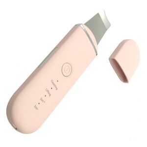 Różowy peeling ultradźwiękowy do skóry Arvada DermaSonic z nakładką ochronną - Urządzenie do pielęgnacji twarzy