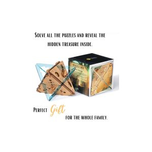 Puzzle, Antigravitačná krabica, akrylová verzia - úniková hra, Puzzle Potato 136049721 - Logické hry