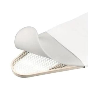 Arredamenti Italia vasalódeszka huzat, Mollettone, 45x109 cm, fix keret és könnyen összeszerelhető, nedvszívó anyag, gyorsan cserélhető, Olaszországban készült, fehér