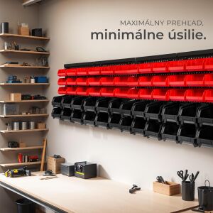 2x malý dielenský zásobník s 30 priehradkami 134011027