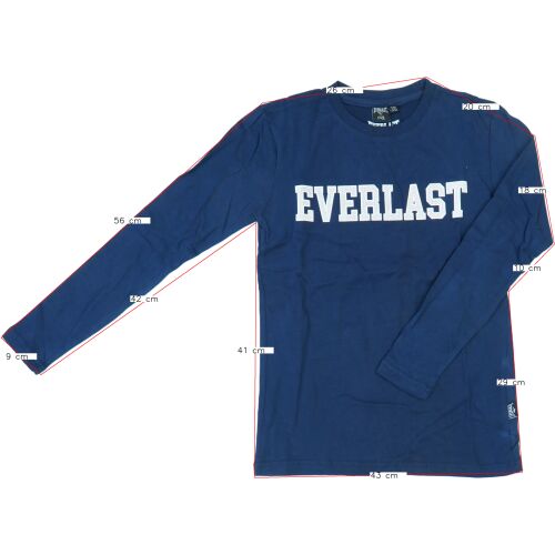 Everlast Fiú Kék Hosszú Ujjú Póló - 152-es Méret - Everlast