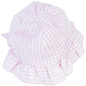 George lány rózsaszín-fehér kockás napkalap fodros szegéllyel - George