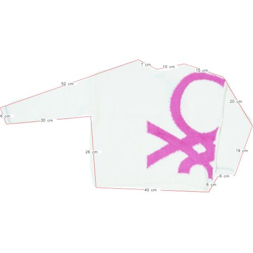 Benetton Lány Kötött pulcsi (Méret: 128)