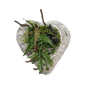 Természetes sírdísz Szív 40cm