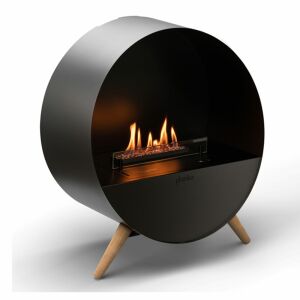 Модерна биоетанолова камина Planika Bubble Wall & Floor, черна - Planika