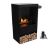 Bioethanol-Kamin Senso Stove von Planika, 835 x 320 x 480 mm, Bioethanol-Kaminofen, freistehend, Schwarz, Schutzglas, Glasträger, Schrauben, Brennstoffpumpe, Fernbedienung, Stromkabel, Beutel mit Dekosteinen inklusive! 134042711