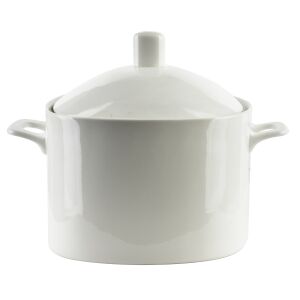 BASIC Waza 2,5L Porcelán Edény Elegáns Tálaláshoz, Fehér