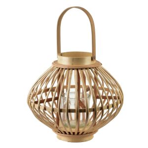 LUCIE Natúr Wicker Lámpás 32x27 cm 134104781 - Mondex