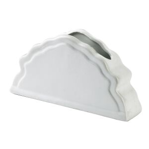 BASIC Porcelán Szalvétatartó, 15x3,5x8 cm, Elegáns Asztali Kiegészítő