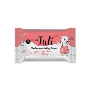 Luba Tuli Gyermek WC Papír - Nedvesített, Eper Illatú, 50 darab. 134108835
