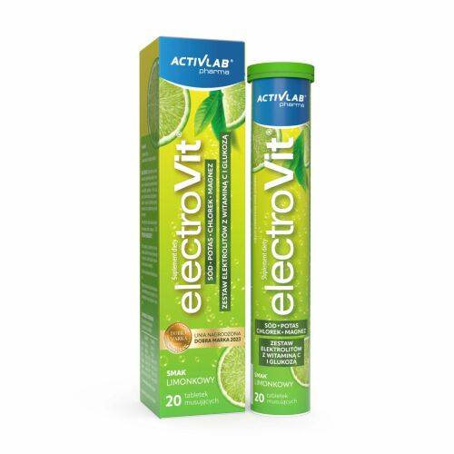 Citrom ízű C-vitamin és Elektrolit pezsgőtabletták, 20 db
