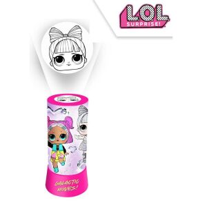 LOL Surprise mini lampă de noapte LED cu proiector cu design de păpușă - Lampi de veghe si proiectoare