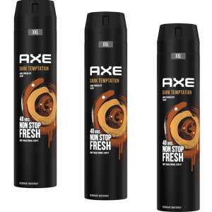 Axe Antiperspirant Male Deodorant Dark Temptation 3x250ml