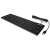 KeySonic KSK-8030IN black wired USB keyboard, 105 keys, waterproof, ergonomic design, angled view
