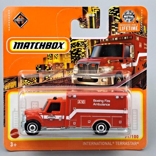 Matchbox International Terrastar Boeing Tűzoltó Mentőautó 1:64 Méretarányú Fém Modell - Játék