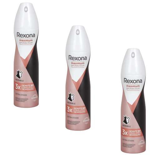 Rexona Maximum protection deodorant antiperspirant pentru femei Invisible 3x150ml