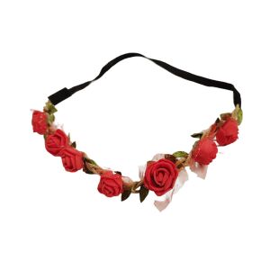 Virágos hajdísz - piros habszivacs rózsák gumis hajpánt 134148792 - Fejpánt, fejkendő