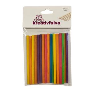 Vastag fa pálcika színes 10cm Ø 0,5 cm 20db/csomag 134148802 - Fa felirat & dekorációs elem