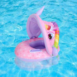 Beülős Baba úszógumi napfénytetővel unikornis 70 cm 134148843 - Úszógumi