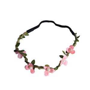 Virágos hajdísz - Világos rózsaszín apróvirágos gumis hajpánt 134148907 - Fejpánt, fejkendő