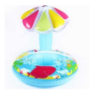 Baba úszógumi virág napellenzővel kék-fehér 134148969 - Úszógumi