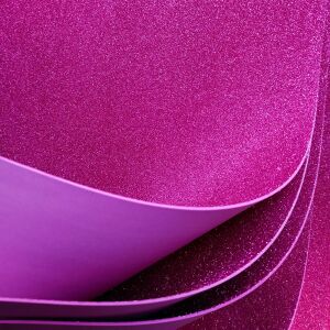 Csillámos Ciklámen Rózsaszín Dekorgumi 60x40-es 2mm 134149236 - Dekorgumi