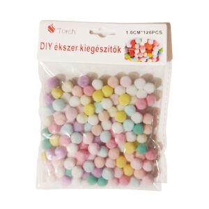 Pom-pom Színes pasztell mix 1 cm-es 120db/csomag