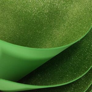 Csillámos Világoszöld Dekorgumi 60 x 40-es 134150071 - Dekorgumi